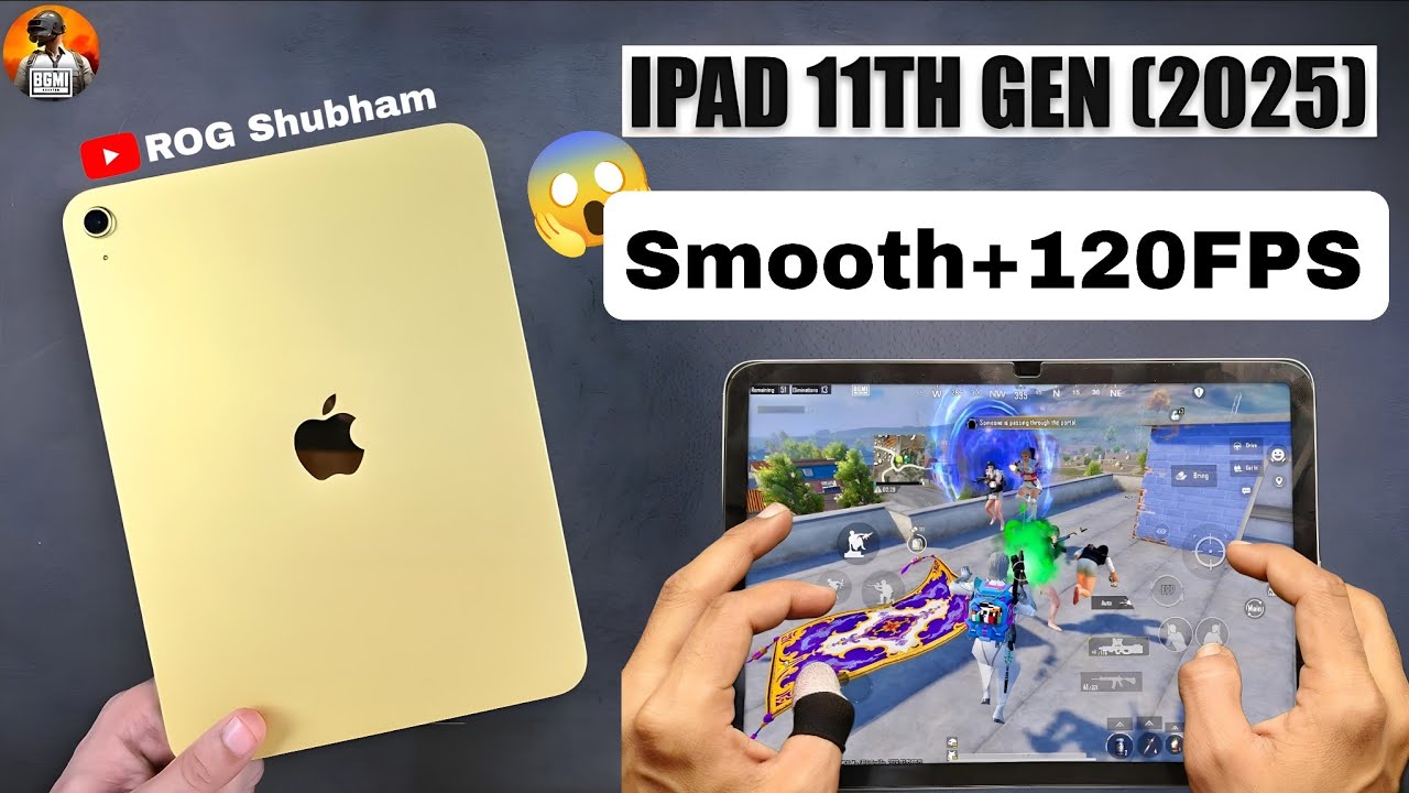 iPad 11 A16 BGMI Graphics Test (SMOOTH+ 120FPS) 🔥 | PUBG Mobile Gaming 2026 