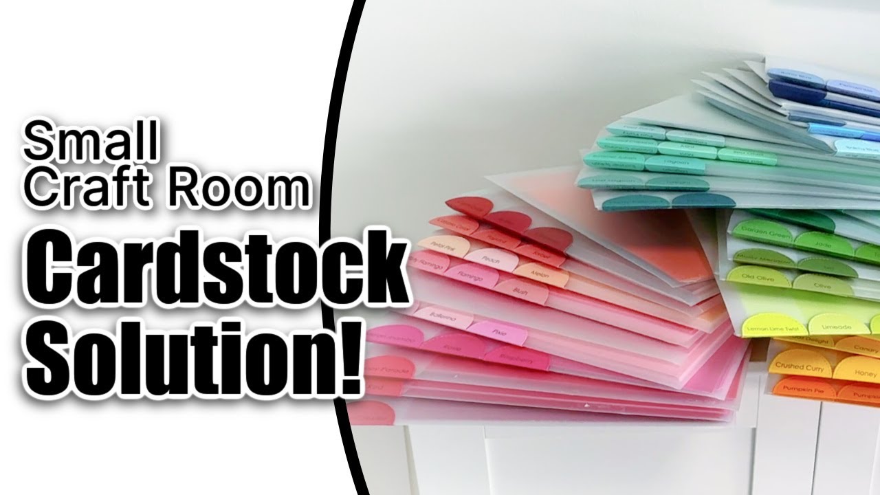 Cardstock Storage That Works! | Stampin' Up! Two Tone Cardstock