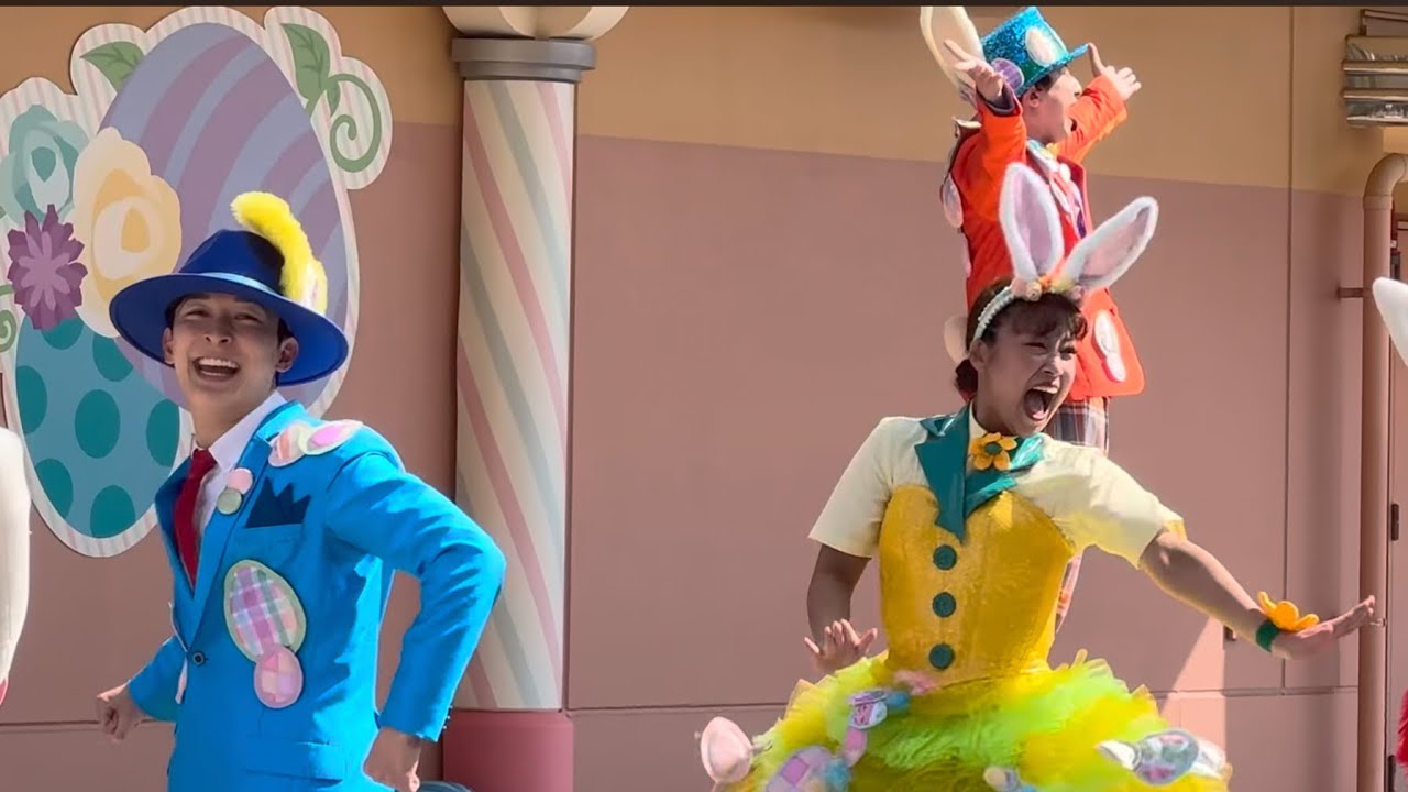 【4K】USJ Go!Go!イースターマーチ〈はやてくん🟦あちかちゃん🟡〉2025年3月23日(日)14時00分