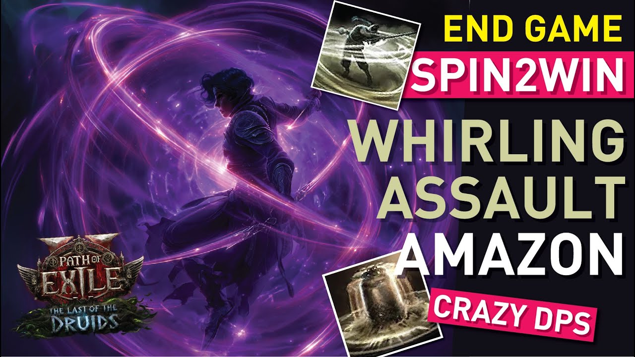 End Game Temu Cyclone SPIN2WIN all content!【Crit Whirling Assault Amazon】#pathofexile2 | 0.4