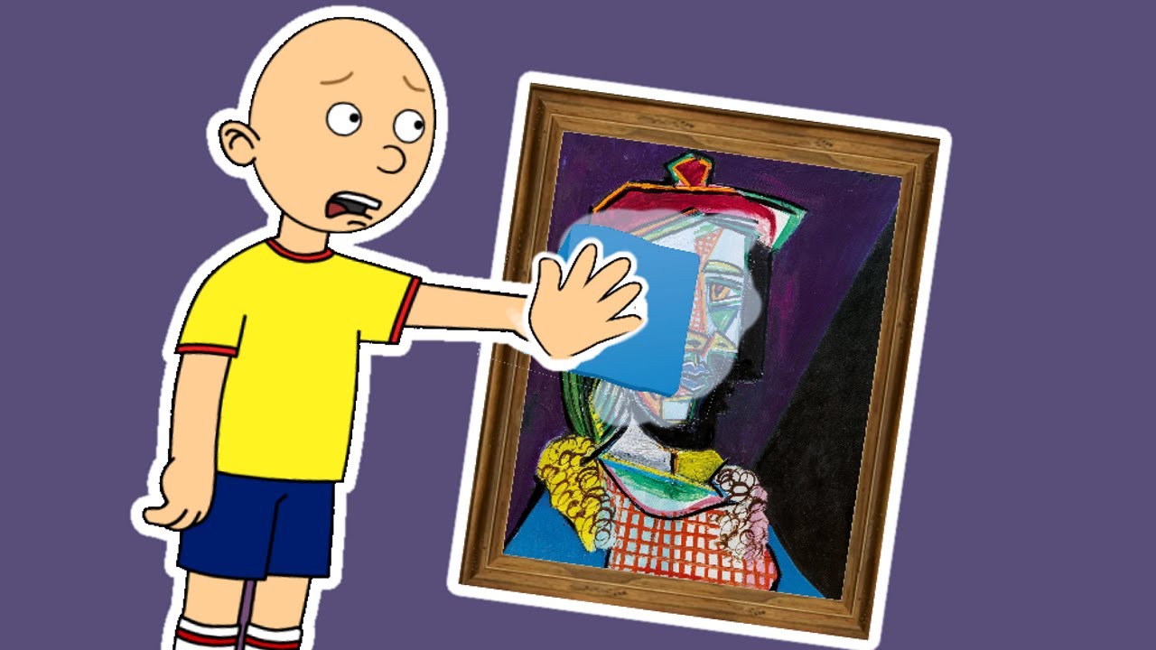 Caillou Damages $50,000,000 Painting & Gets Grounded!