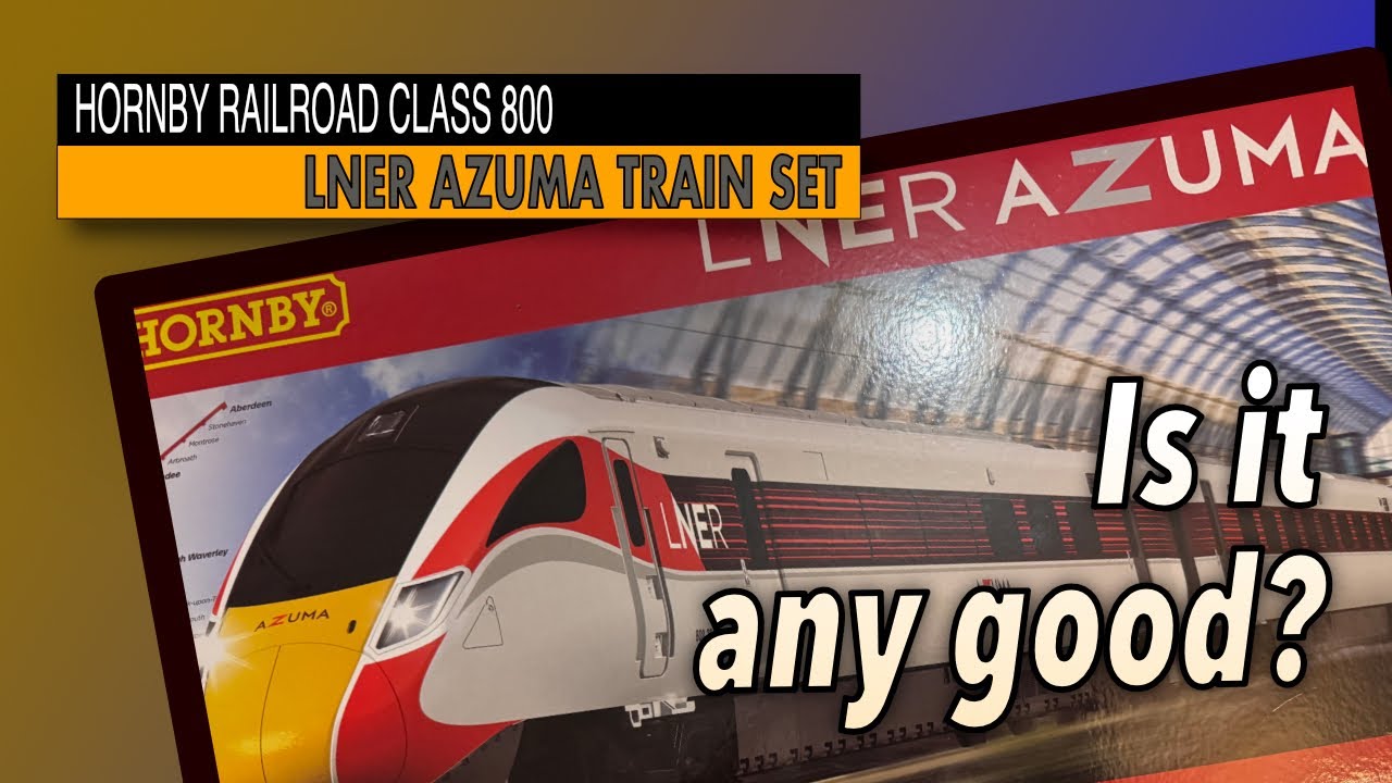 HORNBY RAILROAD LNER AZUMA TRAIN SET