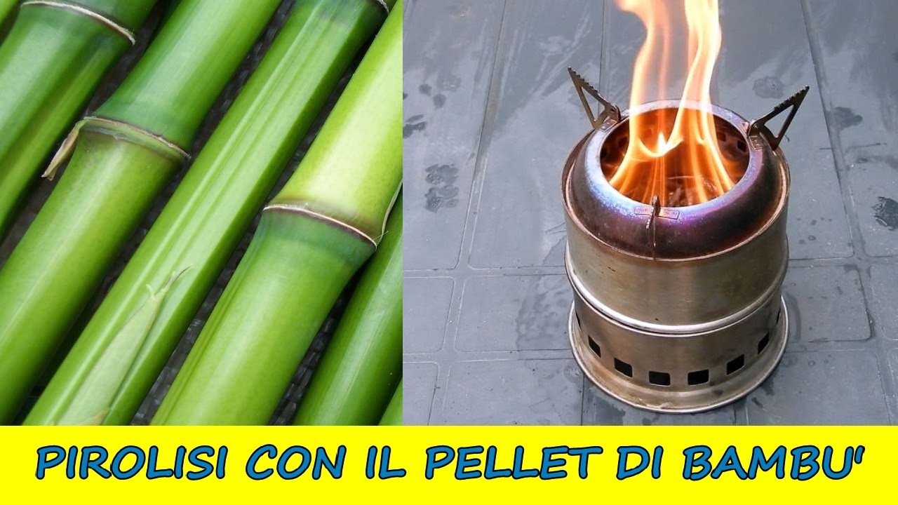 Pellet di bambù. Come brucia nelle stufe pirolitiche!