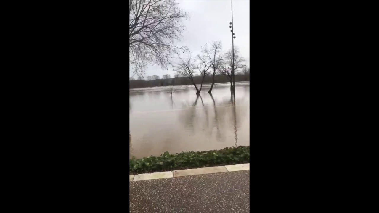 Severe Flooding Along Garonne River in Southwest France