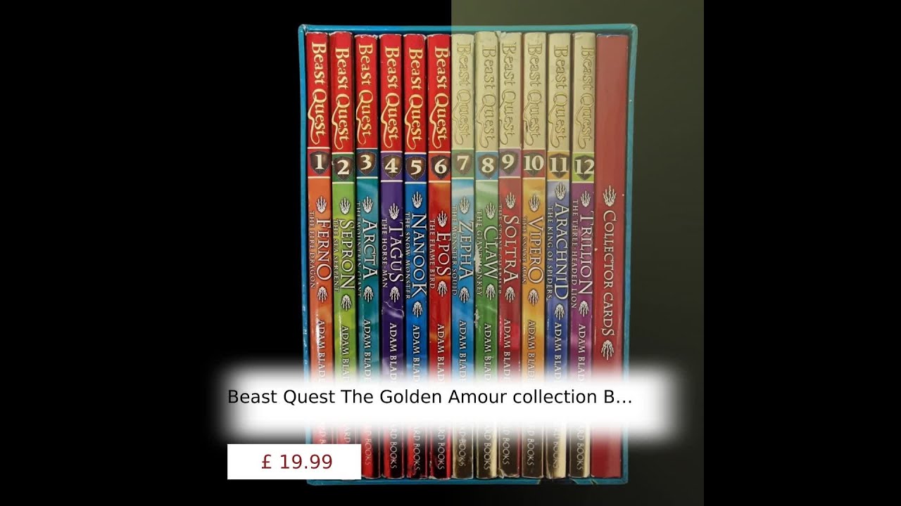 Beast Quest The Golden Amour collection Boos 1 - 12 Adam Blade 9781408314043