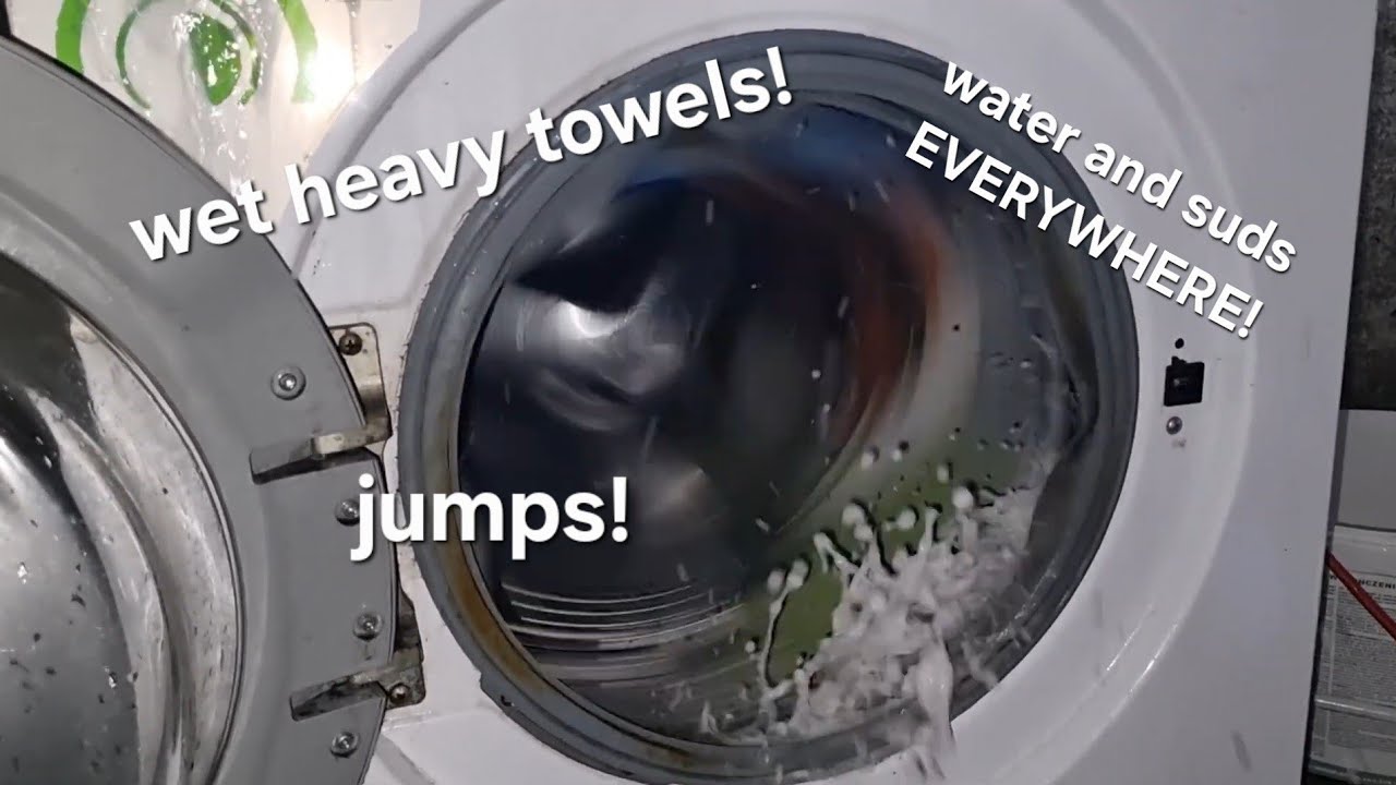 Experiment! Throwing wet towels in a Beko washer!/ Wrzucanie mokrych ręczników od pralki Beko!