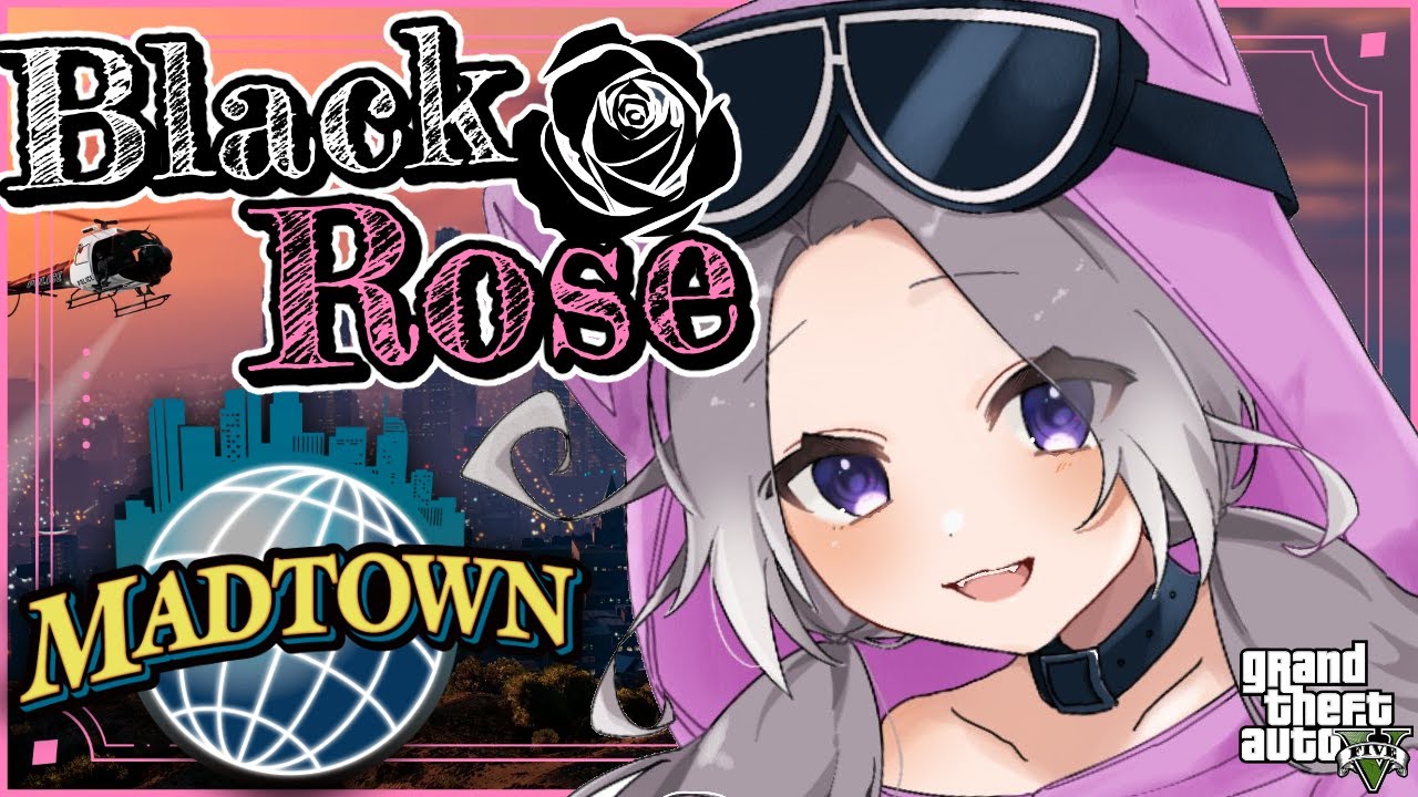 【#MADTOWN】みんなに挨拶まわり！~Black Rose~マッドタウン最終日【GTA5】【夜絆ニウ / NeoPorte (ネオポルテ) 】
