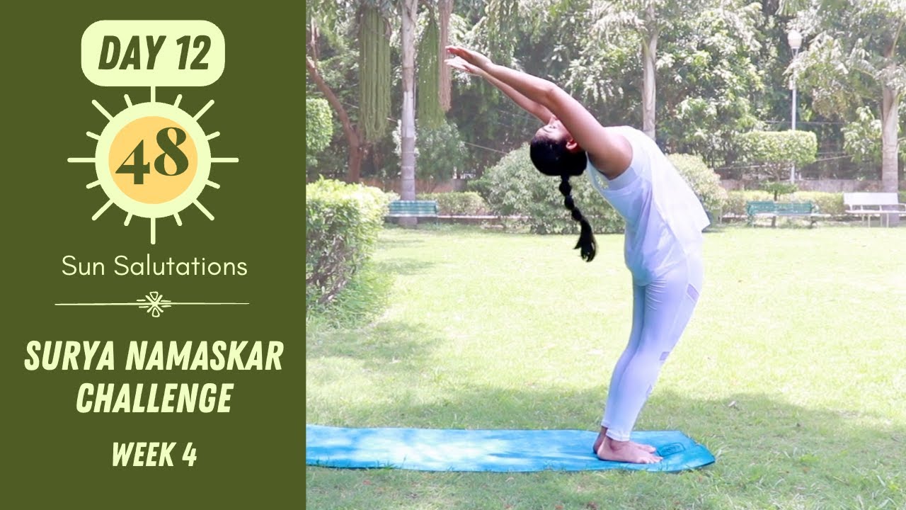 Day 12 - Surya Namaskar Challenge | 48 Sun Salutations (Follow Along) | Bharti Yoga