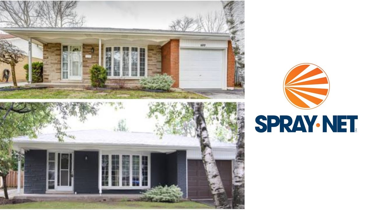SPRAY NET: EXTERIOR STAIN / BRICK STAIN TRANSFORMATION