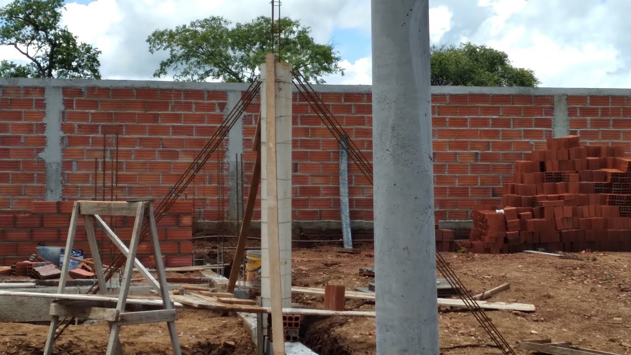 como concretar coluna redonda.