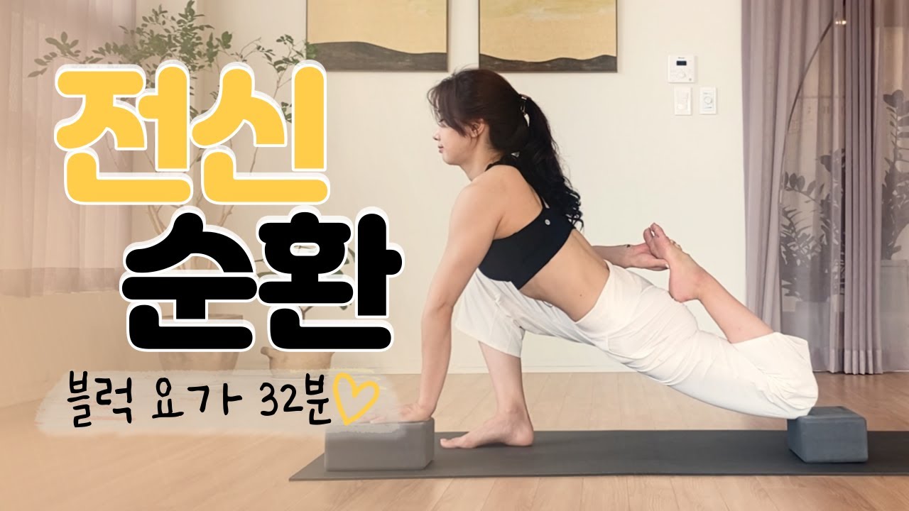 [ 30분 / ALL LEVEL ] 요가블럭을 이용한 전신 혈액 순환