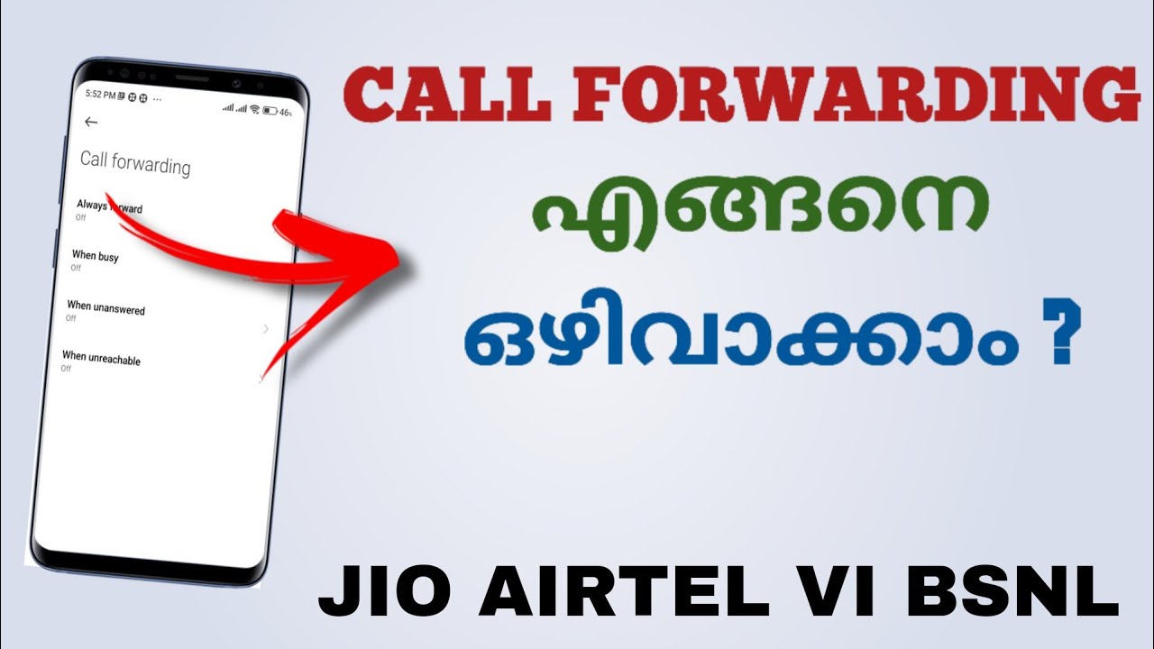 How To Deactivate / Disable Call Forwarding In Any Android / Iphone | Jio Airtel Vi Bsnl | Malayalam