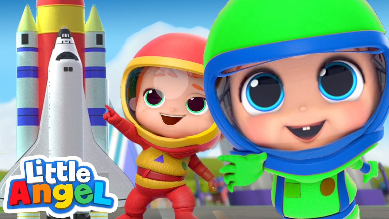 I Want To Be An Astronaut |  Little Angel Job and Career Songs | Nursery Rhymes for Kids