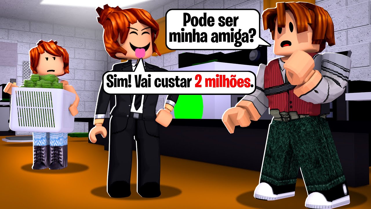 COMPRANDO UMA AMIZADE * com dinheiro fake * (Roblox Buy Your Friend Back Tycoon)