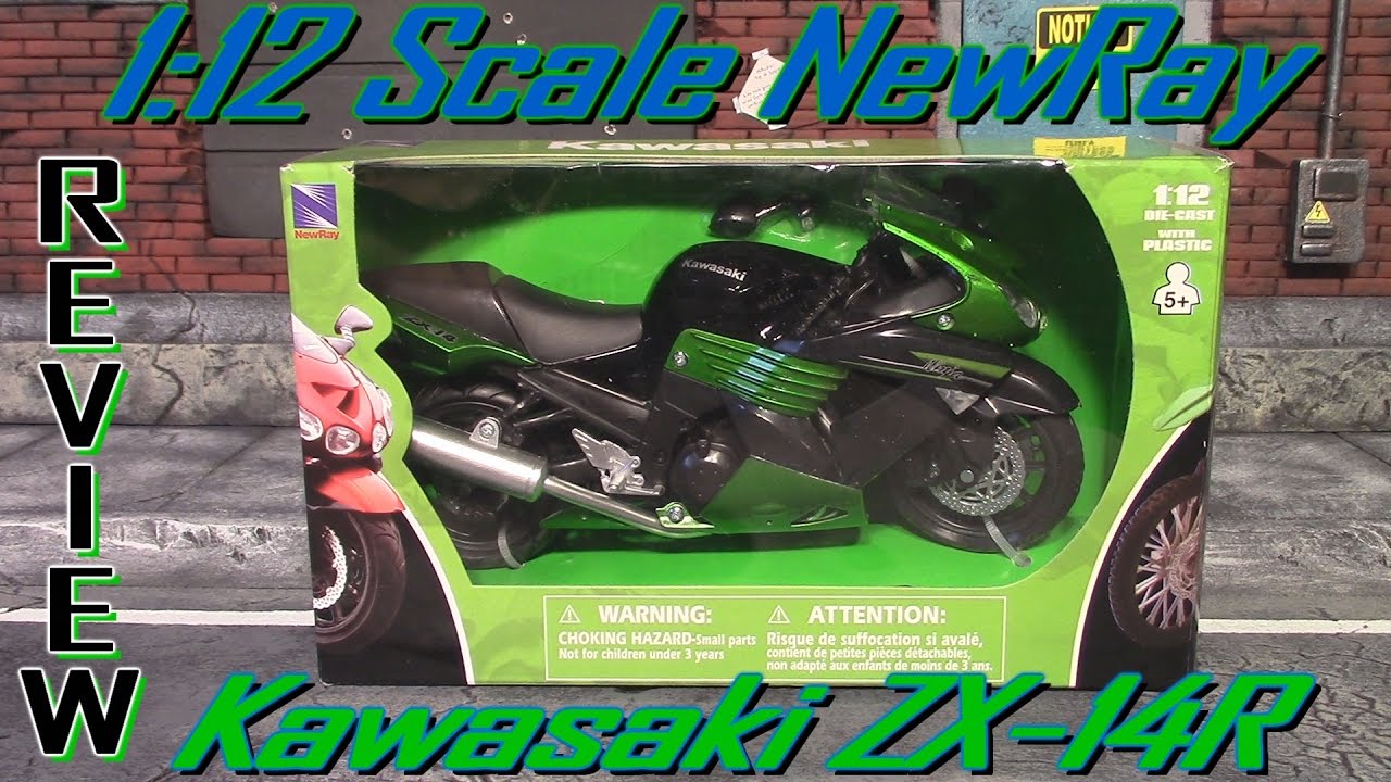 1:12 Scale NewRay Kawasaki ZX-14R Die-Cast Motorcycle Review