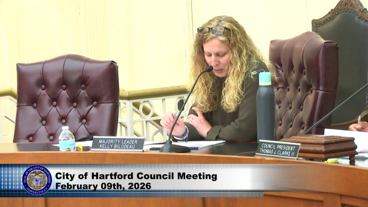 City of Hartford Council Meeting Feb 9th, 2026 Live Stream