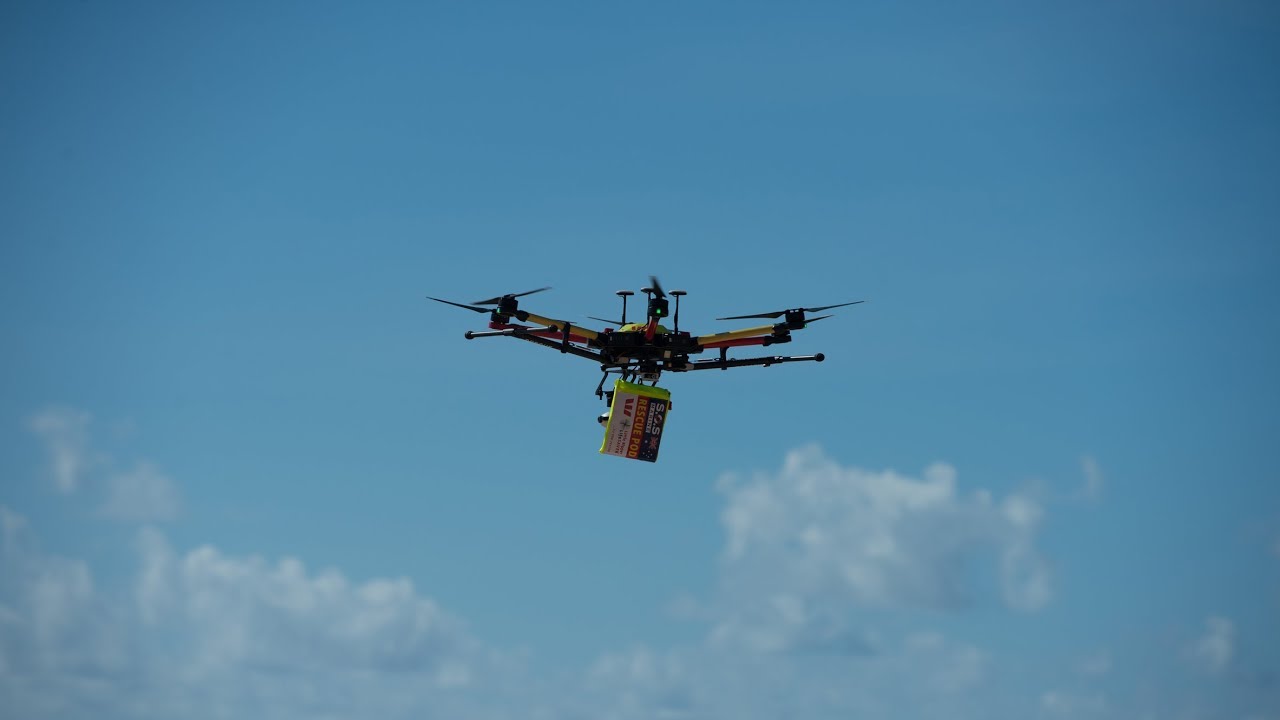 Little Ripper drone saves two teenage swimmers in world-first rescue