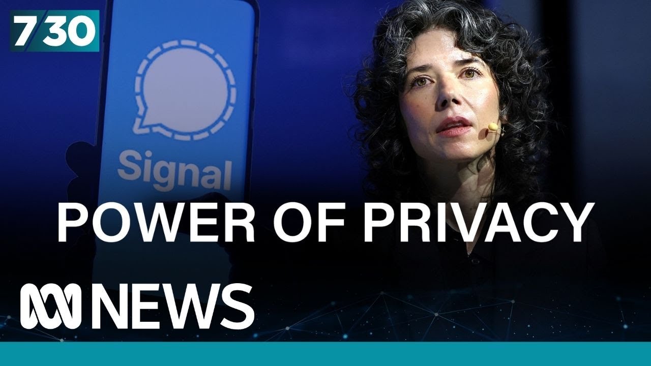 ‘AI is reliant on mass surveillance’ and we should be cautious, warns head of messaging app | 7.30