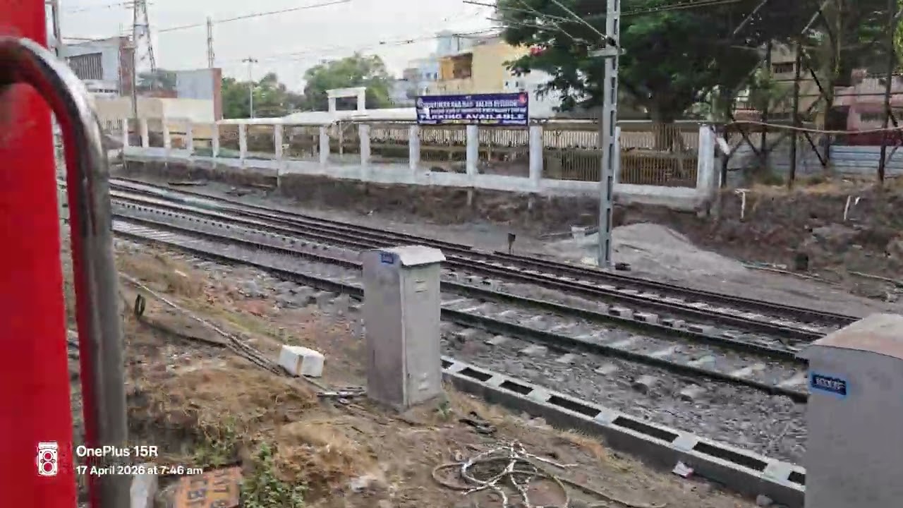 Train Journey| West Coast Express Crossing Coimbatore North station.