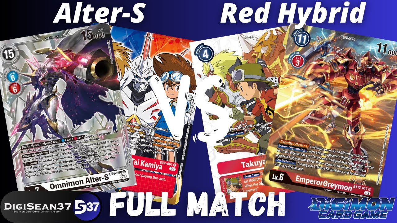 Omnimon Alter-S Turbo VS Red Hybrid | Digimon Card Game | BT14 Blast ACE
