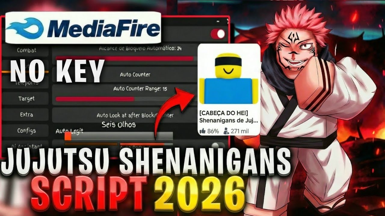 JUJUTSU SHENANIGANS SCRIPT 2026: AUTO KILL, GOD MODE & SEM KEY (ATUALIZADO) LINK DIRETO MEDIAFIRE