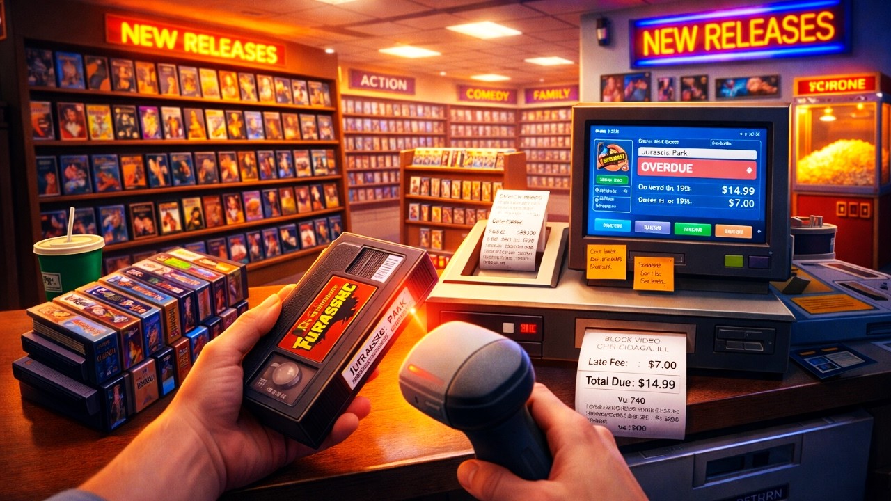 Building The GREATEST 90s VHS Rental Store Of All Time...