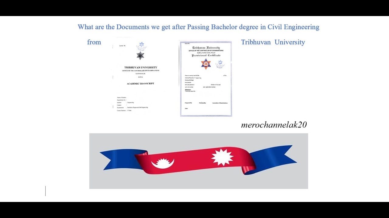 Documents that we get after Passing Civil Engineering from TU #Transcript #ProvisionalCertificate