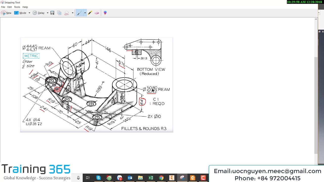 Inventor 2019 Solid 3D Modeling | Tutorial 1