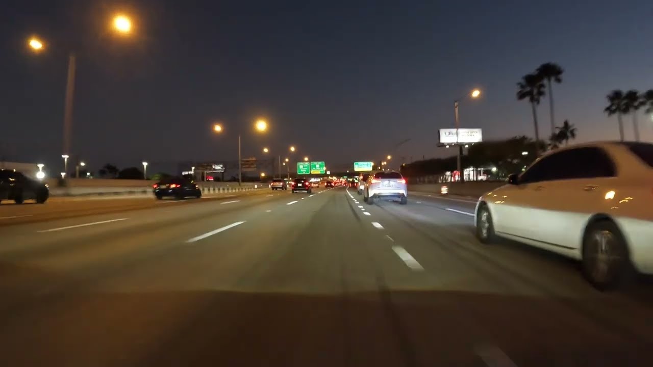 Driving On The Palmetto Expressway Miami Florida 2023