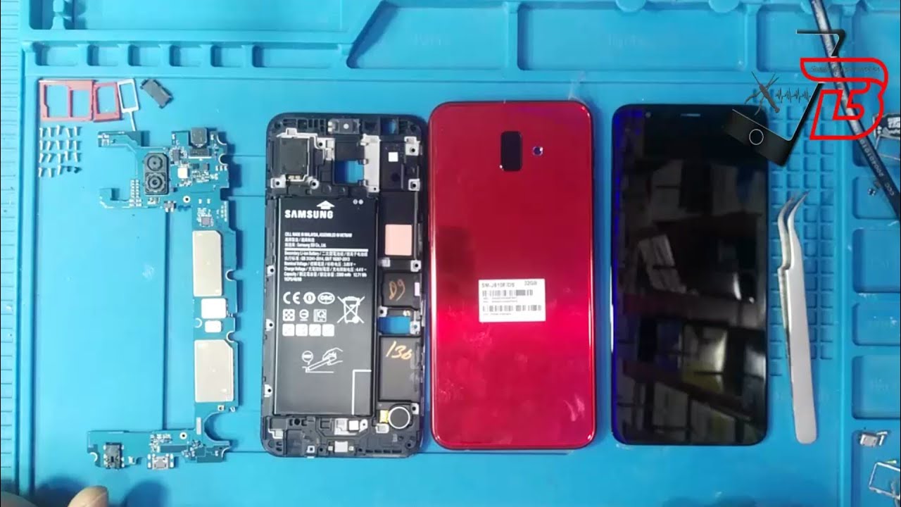 طريقة فك هاتف سامسونج J6+ Disassembly Samsung