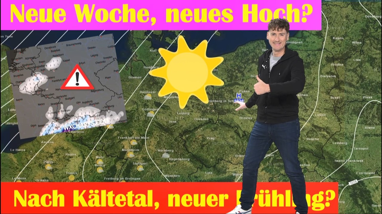 10 bis 15 Grad kälter und Schnee! Doch nächste Woche kommt das nächste Frühlingshoch!