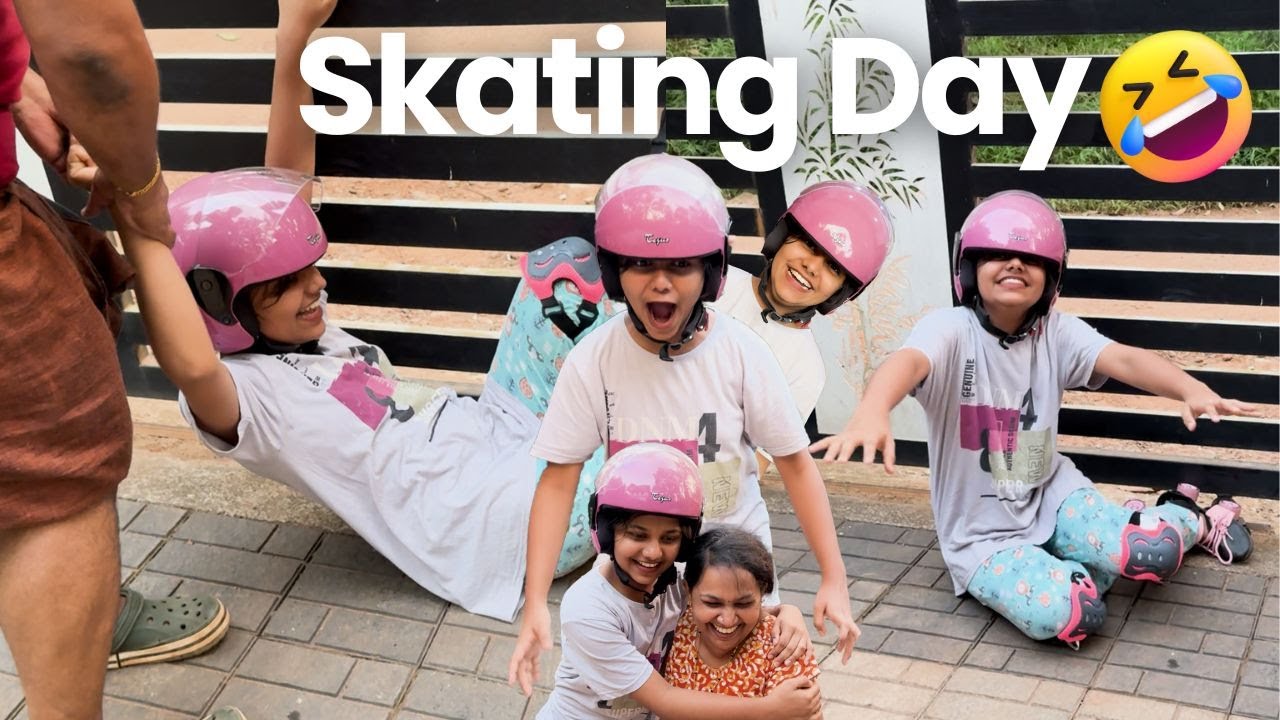 വീണ് വീണ് കുഴങ്ങി ദേവു | ഇനി Skating പഠിക്കൽ ഇല്ല 😅 | Funny Skating Day