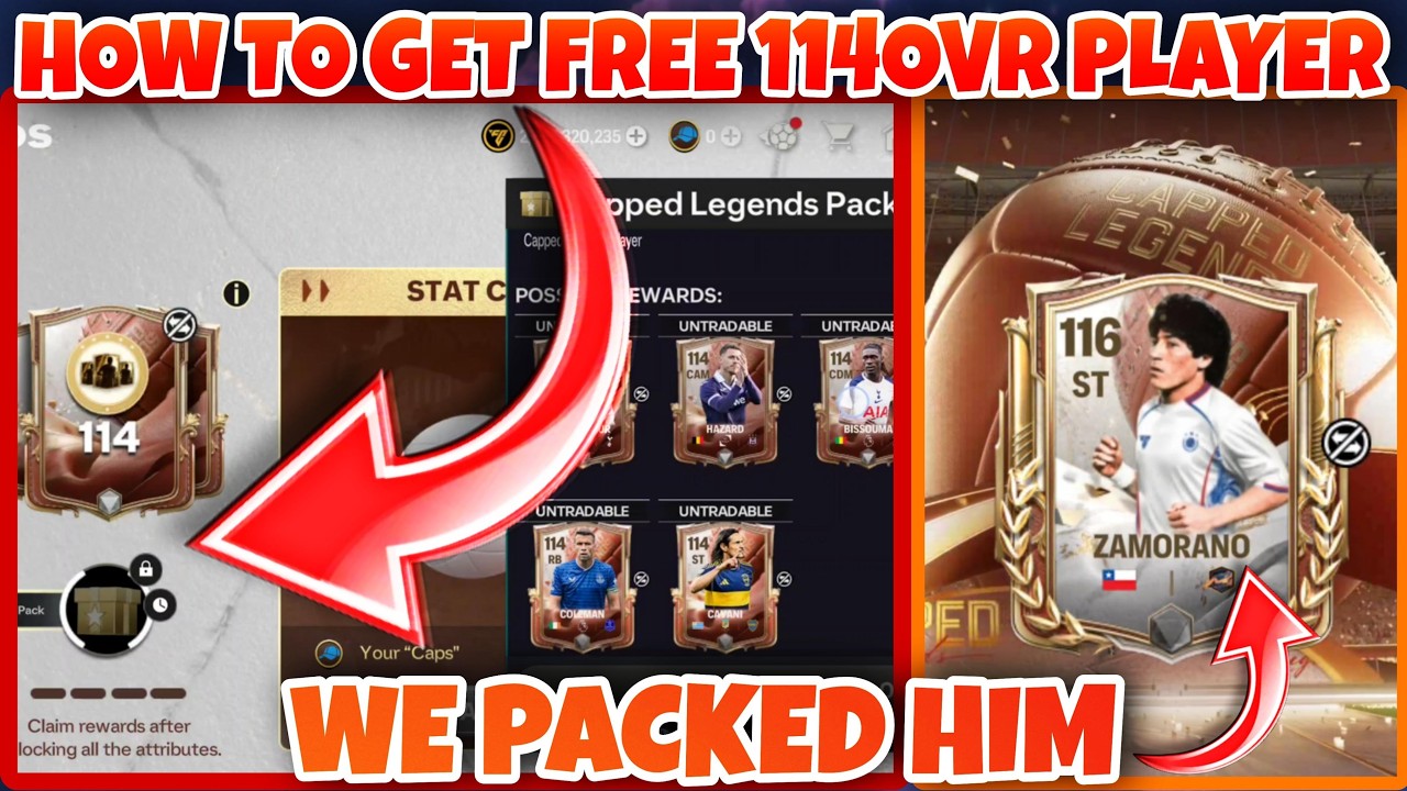 FREE 114OVR CAPPED LEGENDS PLAYER || CAPPED LEGENDS EVENT GUIDE #fcmobile26 #cappedlegends #fcmobile