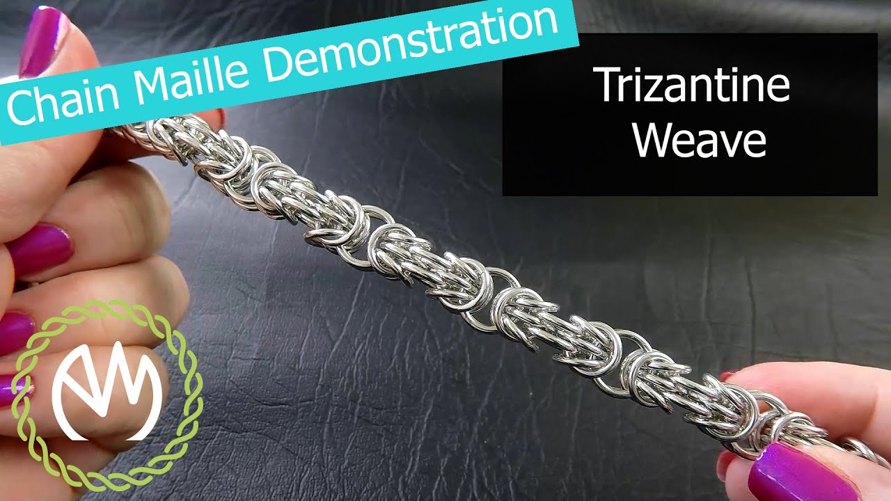 Chain Maille Weave Demonstration - Trizantine Weave