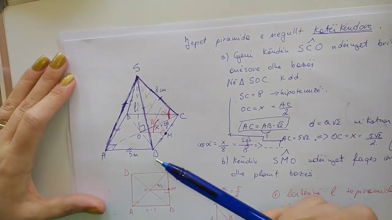Problema me trekendeshat ne gjeometrine ne hapesire. 3