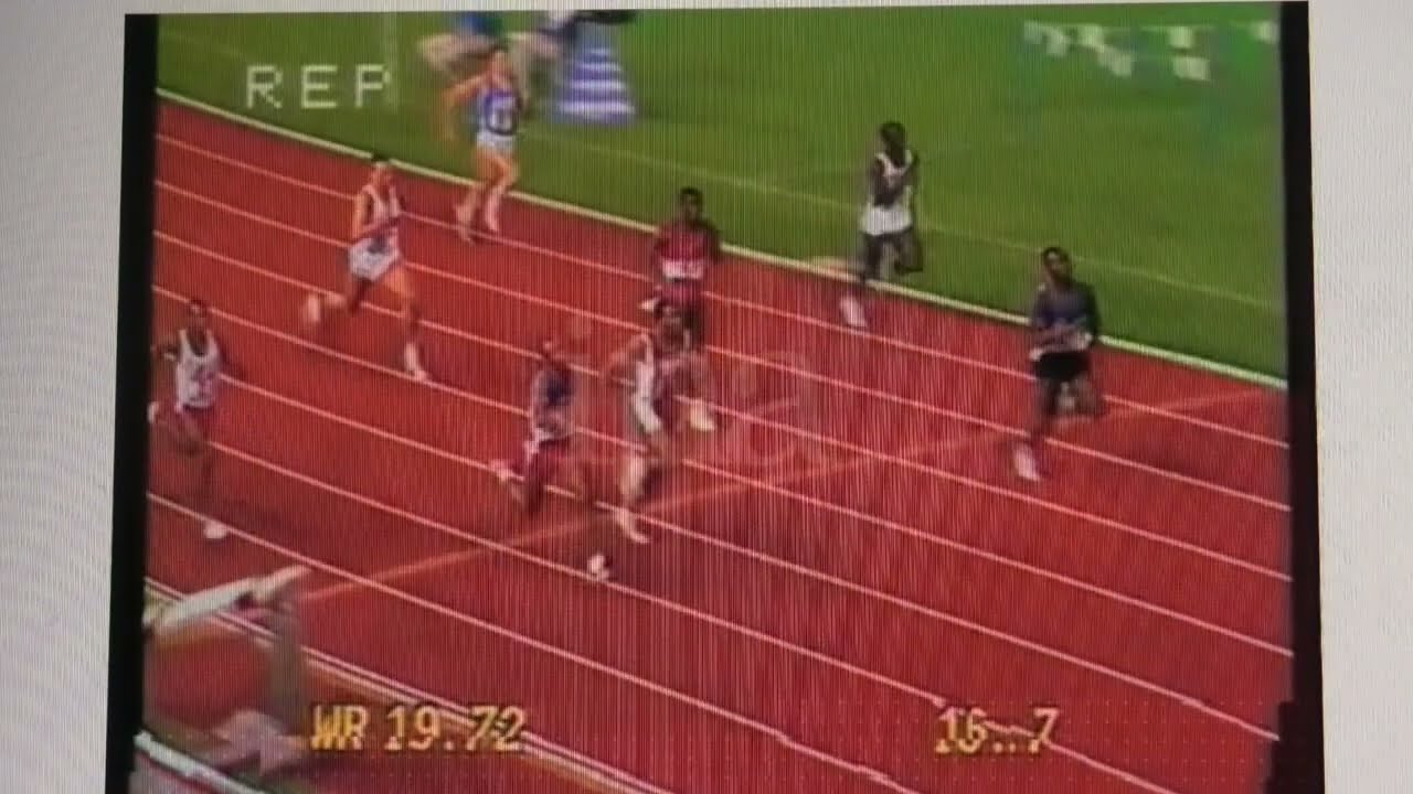 1986 Zurich 200m  -1.2w 20.30   Calvin Smith  13.8.86