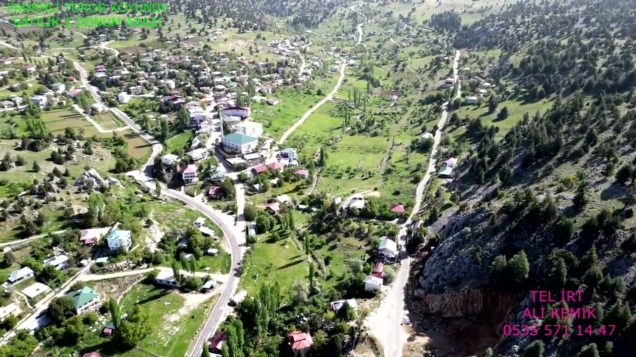 ERDEMLİ TOROS YAYLAMIZDA SATILIK 3 DÖNÜM ARAZİ