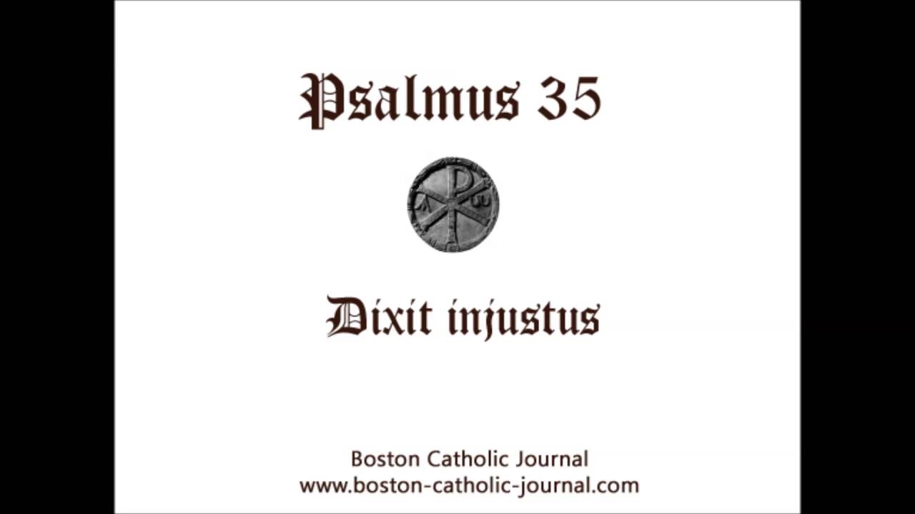 Psalm 35 in Latin