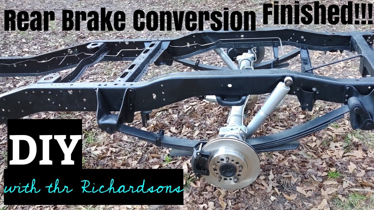 BUDGET 1985 C10 REAR BRAKE CONVERSION IS FINISHED !!💪🏾💪🏾