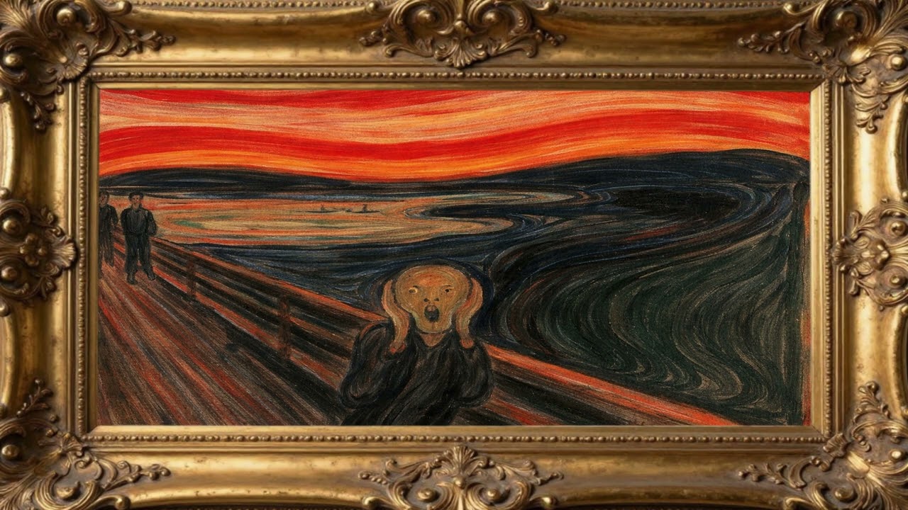 TV ART | The Scream &ndash; Framed in Time | No Music | Oil Painting