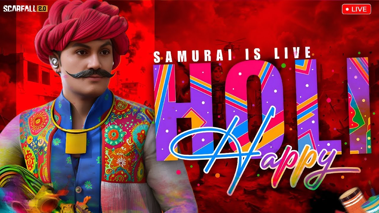 🔴 LIVE | CLUTCH GOD IS HERE 😎|  HAPPY HOLI LONDO🫂 | #Scarfall2.0 @samuraigamer202 |