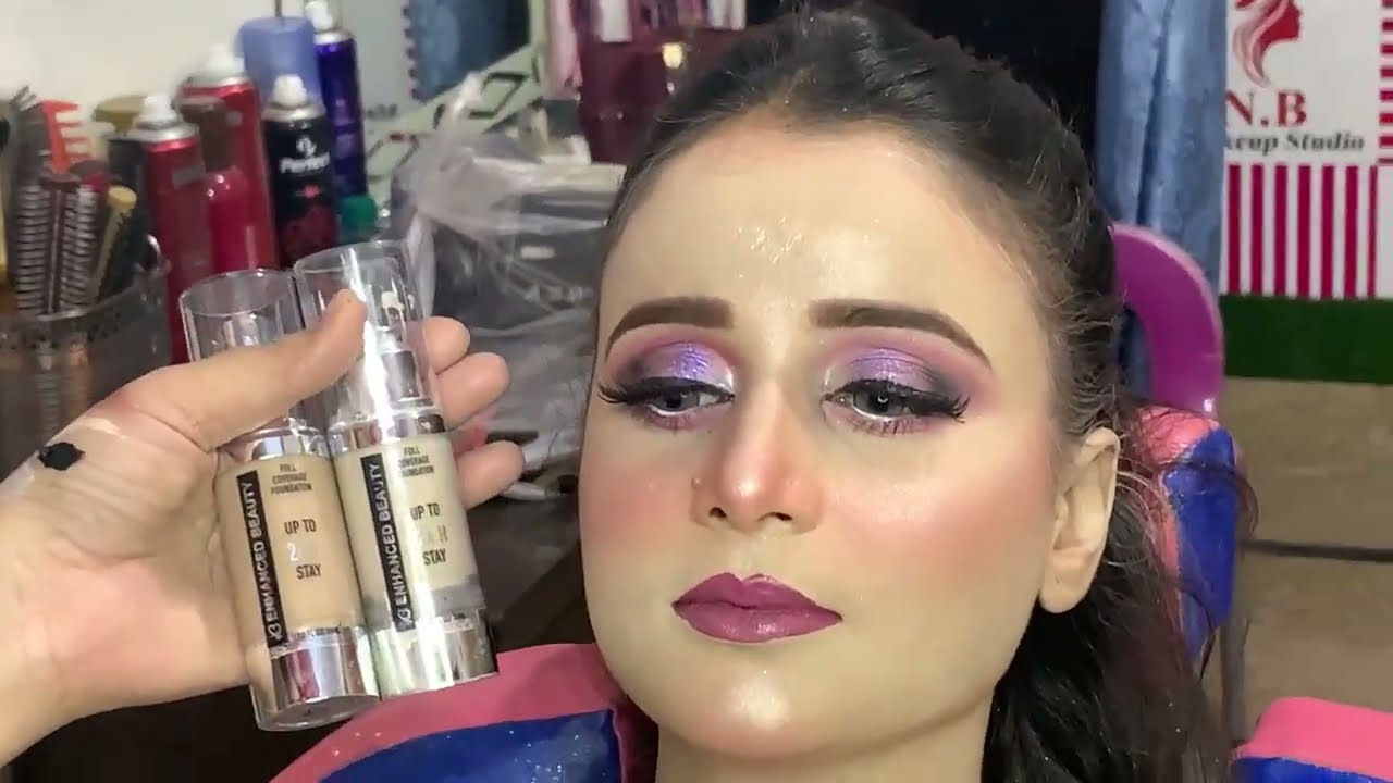 Makeup with Enhanced Beauty product..... Foundation Compact powder and All products Are Awesome..👌