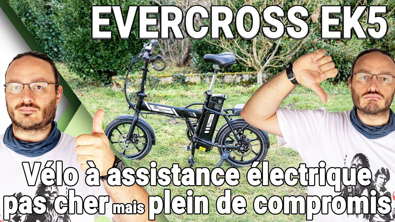 Evercross EK5 - Vélo électrique pas cher pour la mobilité urbaine  - Test Avis Review Présentation