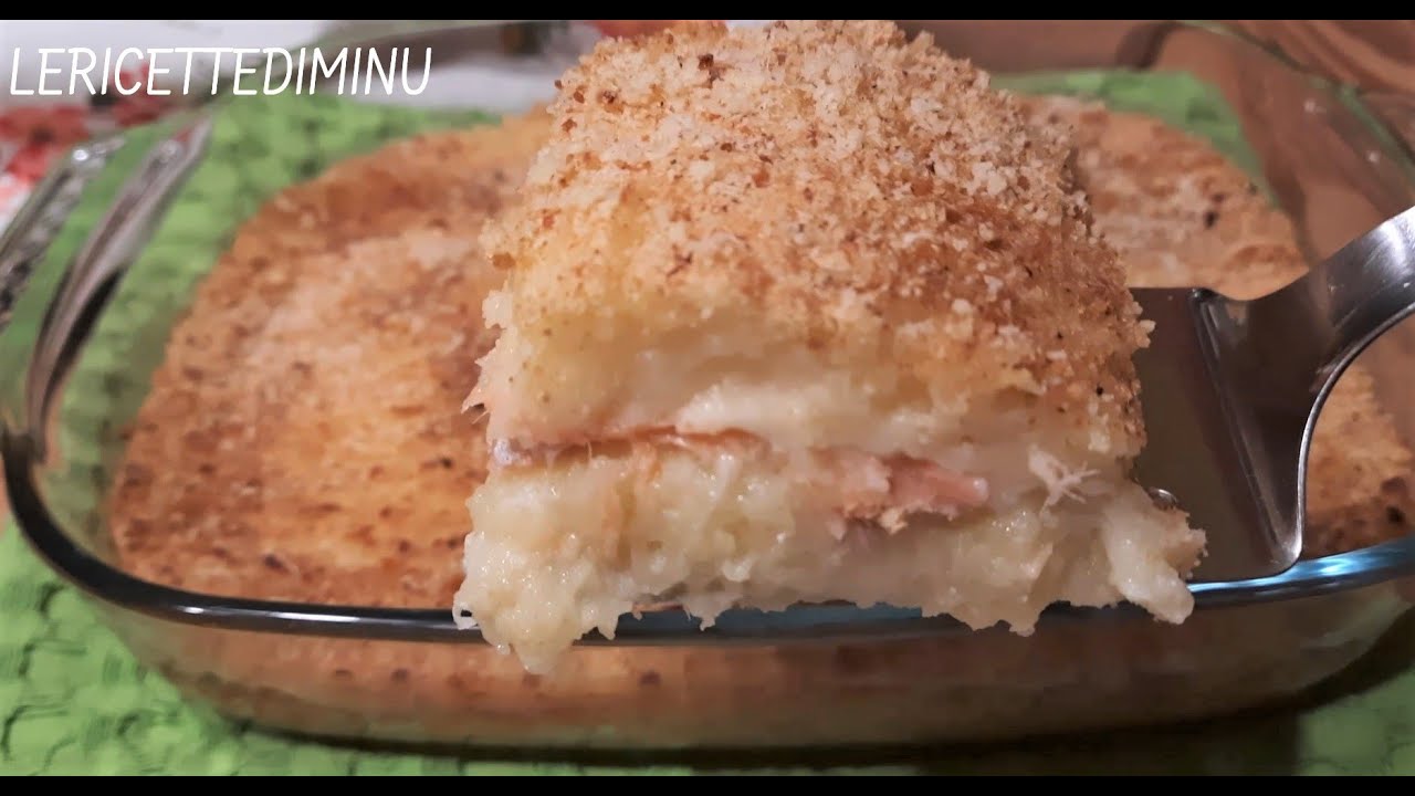 Gatto o gateau di patate e salmone