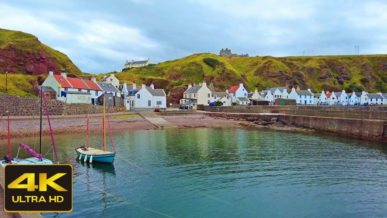 Pennan Village Walk, Scottish Countryside 4K [short preview]