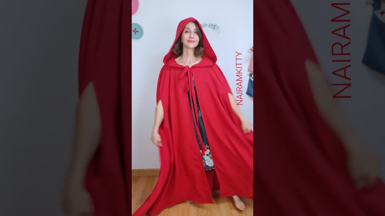 Trailer de tutorial: C&oacute;mo coser capa de Caperucita Roja en Halloween  | Club Nairamkitty