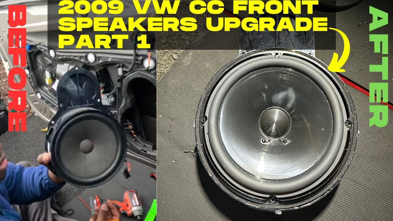 How to upgrade your speakers in 2009 VW CC ( PART 1 Front speakers)