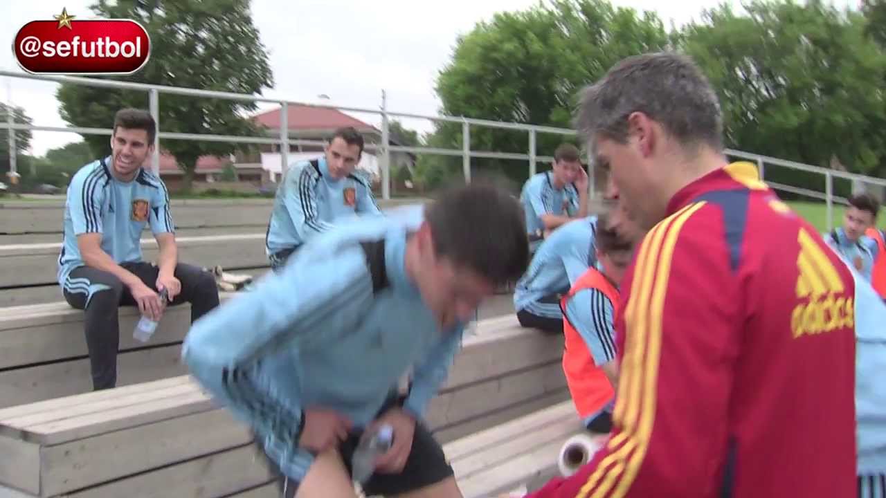 Así es por dentro la sala de masajes de la Selección española Sub-19