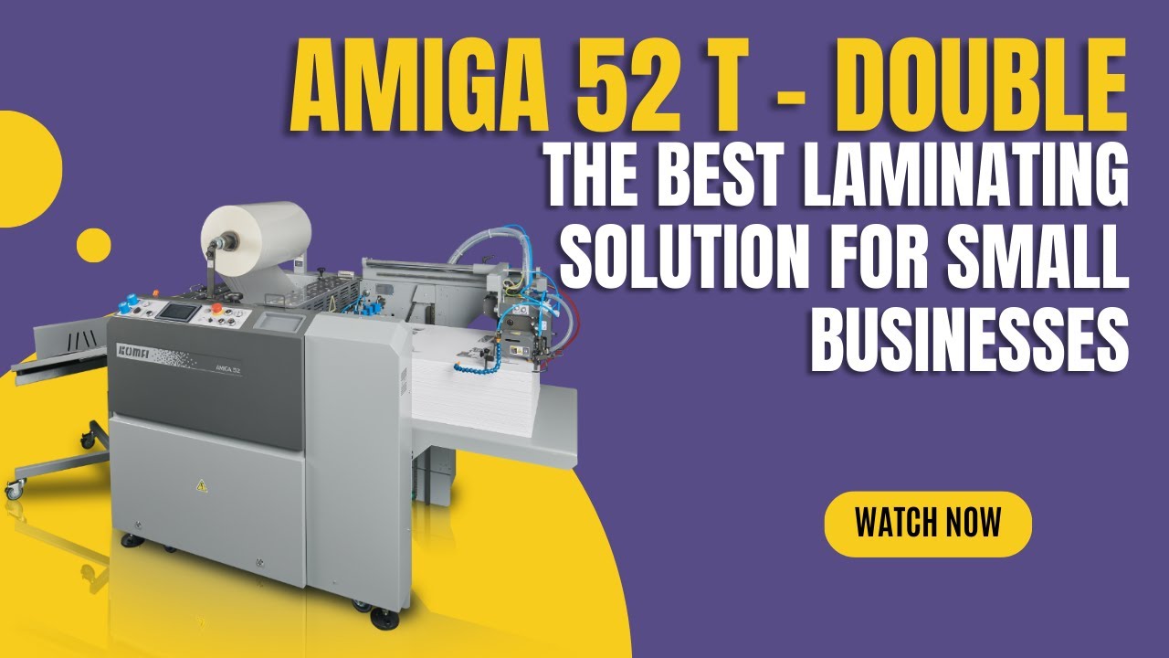 The Best Laminating Solution for Small Businesses: Amiga 52 T-Double #smallbusiness #laminating