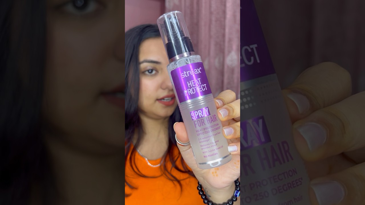 Day249/500 Heat protection spray for hair streax #hair